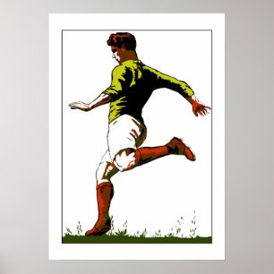 Arte vectorial del fútbol retro
