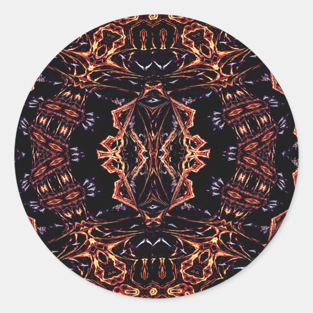 Arte vectorial, Pegatina de llamas abstractas (Anverso)