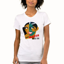 Arte ventilado de camiseta Josephine Baker Revue m