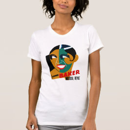 Arte ventilado de camiseta Josephine Baker Revue m