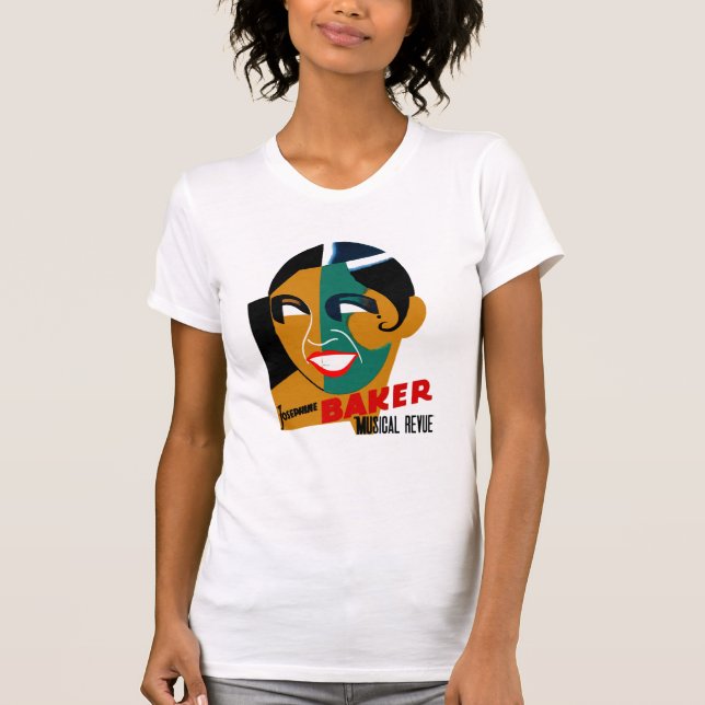 Arte ventilado de camiseta Josephine Baker Revue m (Anverso)