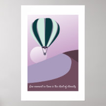 Arte verde y púrpura de paisaje desértico