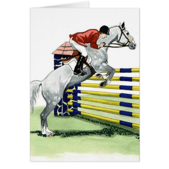 ARTE vertical azul y amarillo del Showjumping del (Frente)