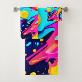 Arte vibrante de caos de color