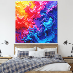Arte vibrante de fusión de colores