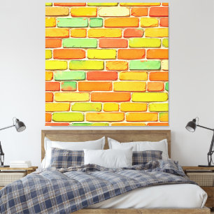 Arte vibrante del patrón de ladrillo