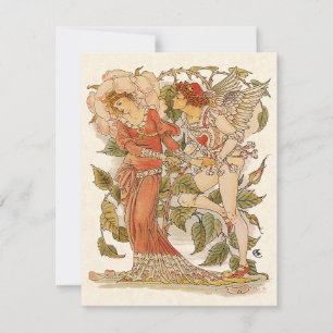 Arte Victoriano Antiguo, Rosa por Walter Crane