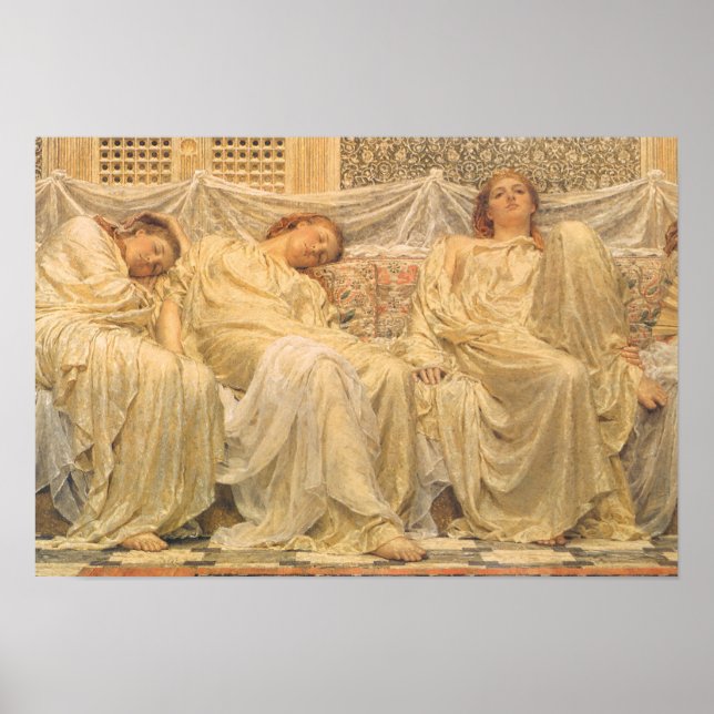 Arte victoriano, soñadores por Albert Joseph Moore (Frente)