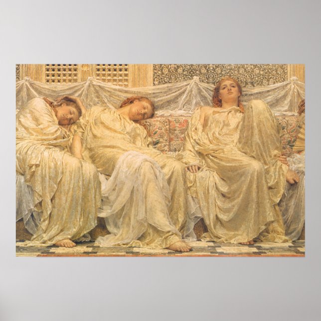 Arte victoriano, soñadores por Albert Joseph Moore (Frente)