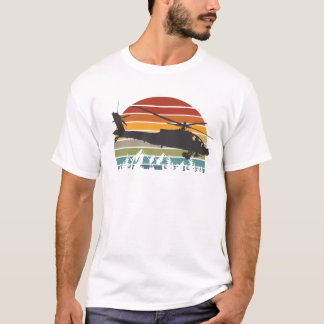 Arte vintage Apache AH-64, camiseta