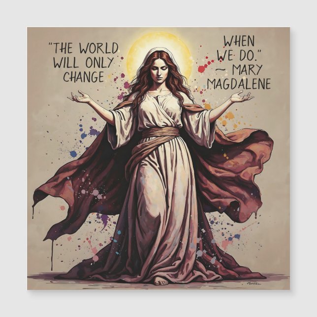 Arte vintage cita de María Magdalena  (Anverso)