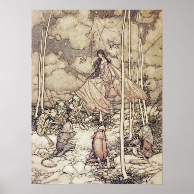 Arte vintage de Arthur Rackham (Frente)