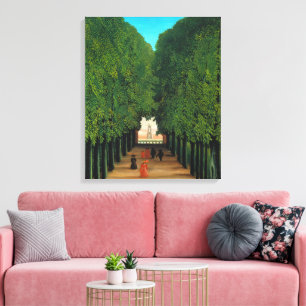 Arte vintage de Henri Rousseau de París con árbole