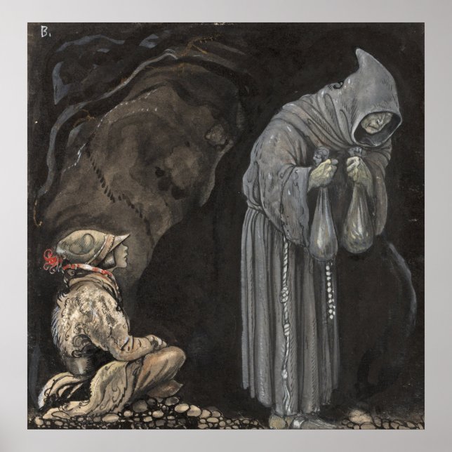 Arte vintage de John Bauer (Frente)