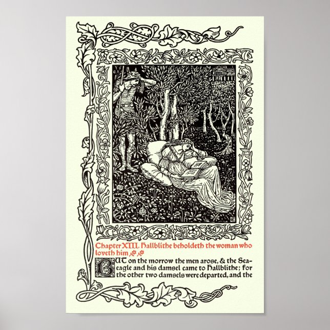 Arte vintage de Walter Crane para Kelmscott Press (Frente)