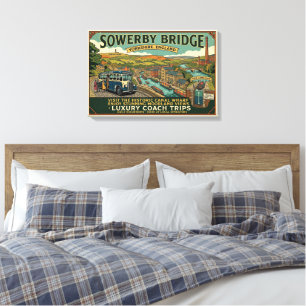 Arte Vintage del Muelle del Canal de Sowerby Histó