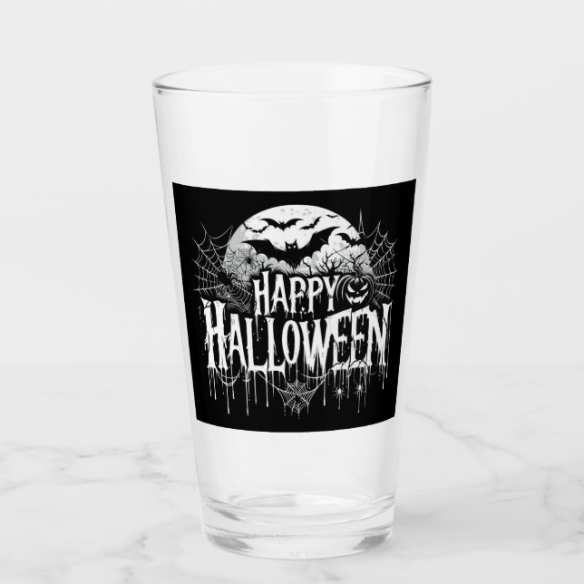 Arte vintage feliz Halloween (Anverso)