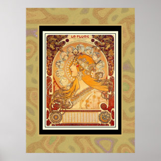 Arte vintage póster Mucha