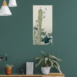 Arte vintage salvaje pepino japonés de Ohara Koson