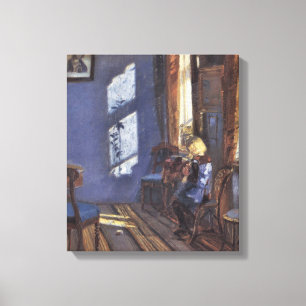 Arte Vintage, Sol en la Habitación Azul por Ancher
