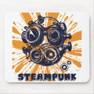Arte Vintage Steampunk – Alfombrilla de ratón eleg