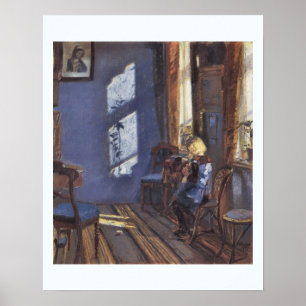 Arte vintage, Sunshine en la habitación azul de An