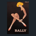 Arte vintage Villemot/ Calzado rosa bally<br><div class="desc">Una pieza impresionante, perfecta para los amantes del arte deco o para el coleccionista vintage de carteles! alrededor de 1982 - Color negrita, acento brillante para cualquier hogar, oficina o estudio loft! Bernard Villemot (1911-1989) fue un artista gráfico francés conocido principalmente por sus imágenes publicitarias icónicas para Orangina, Bally, Perrier...</div>