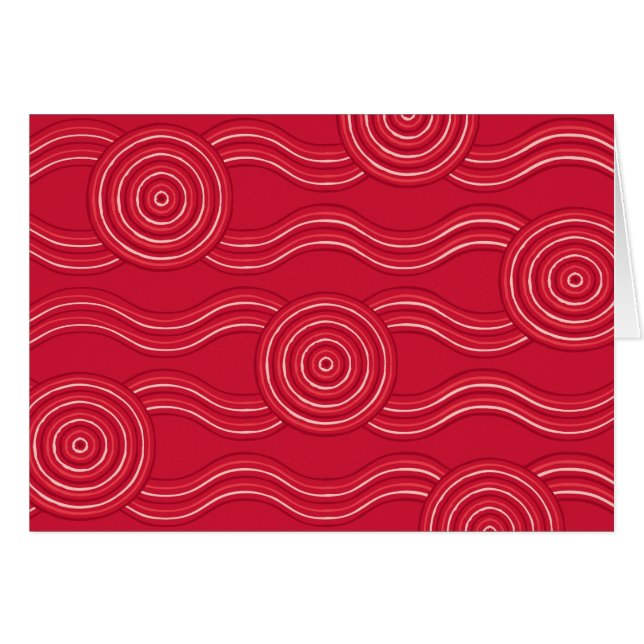 Arte waratah aborigen (Anverso (Horizontal))