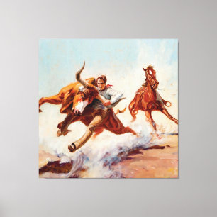 Arte Western “Bull Dogger” de Will James