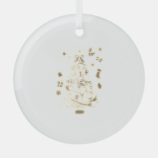 Arte y diseño de adornos de árboles de Navidad (Anverso)