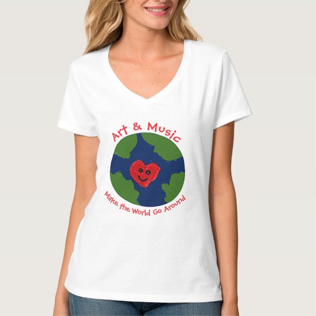 Arte y música, camiseta (Anverso)