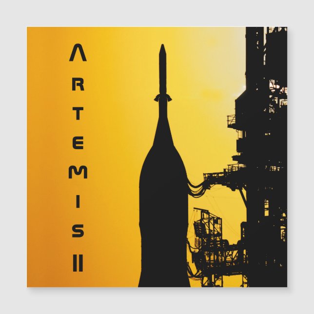 Artemis II hacia la plataforma de lanzamiento (Anverso)