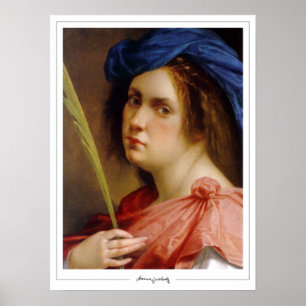 Artemisia Gentileschi cartel de arte de Zedign #64