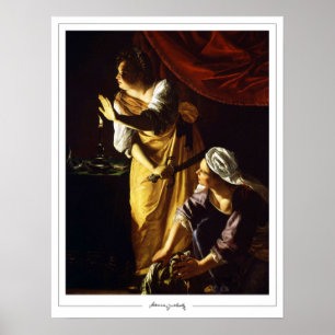 Artemisia Gentileschi cartel de arte de Zedign #75