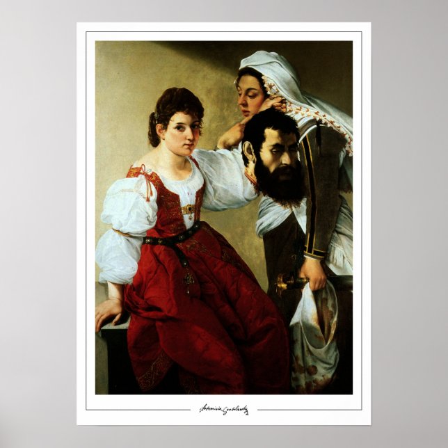 Artemisia Gentileschi Poster de Arte Zedign #10 (Frente)