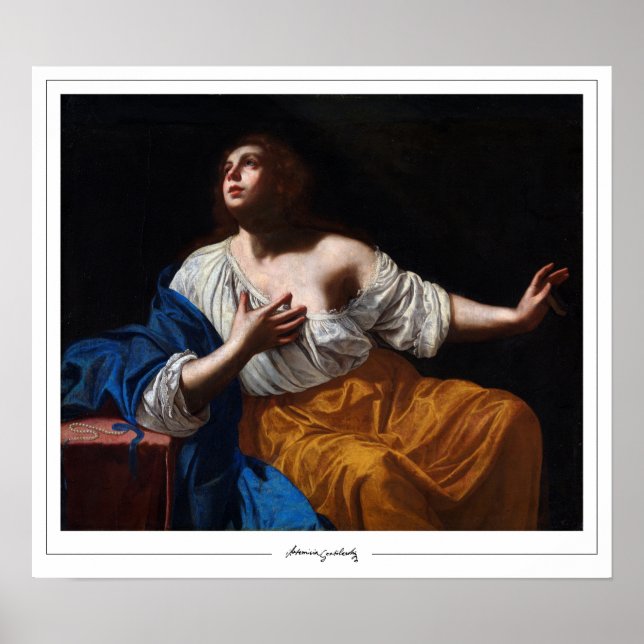 Artemisia Gentileschi Poster de Arte Zedign #11 (Frente)