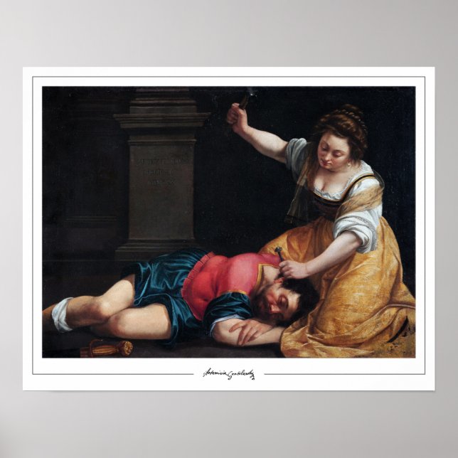 Artemisia Gentileschi Poster de Arte Zedign #14 (Frente)