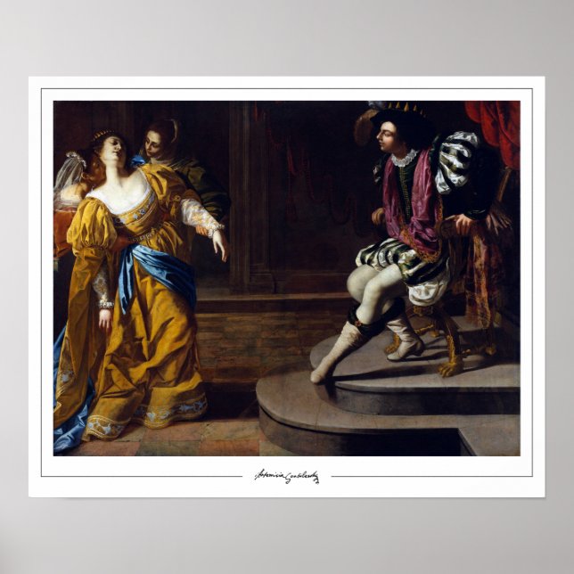 Artemisia Gentileschi Poster de Arte Zedign #20 (Frente)