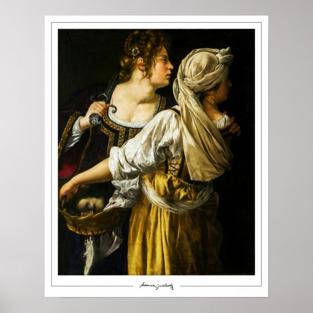 Artemisia Gentileschi Poster de arte Zedign #3 (Frente)