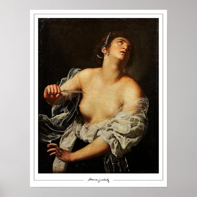 Artemisia Gentileschi Poster de Arte Zedign #35 (Frente)