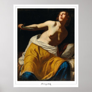 Artemisia Gentileschi Zedign cartel de arte #1