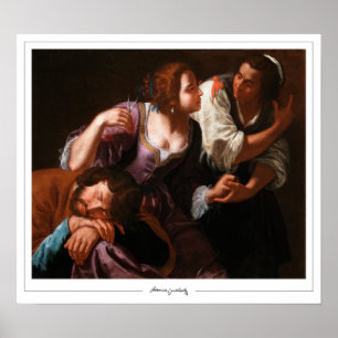 Artemisia Gentileschi Zedign cartel de arte #17