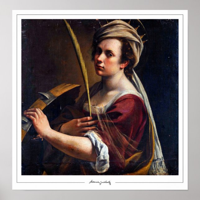 Artemisia Gentileschi Zedign Póster de Arte #4 (Frente)