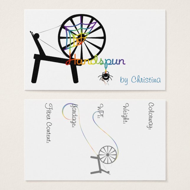 Artes de fibra Handspun (Anverso y reverso)