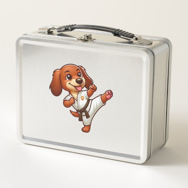 Artes marciales de karate de Dachshund patadas alt (Anverso)