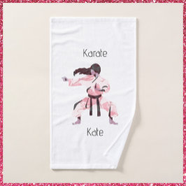 Artes marciales de la Chica Cute Karate