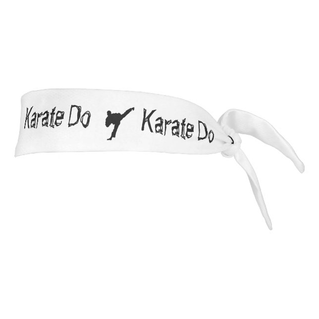 Artes marciales Karate deportivo blanco negro (Girar 90)