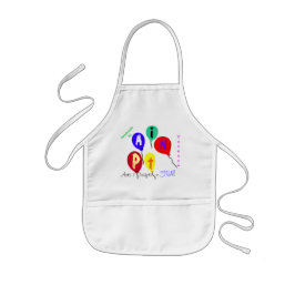 Artes y artes largos que pintan el delantal de los