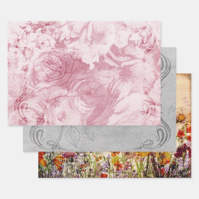 Artesanía de papel chic Shabby (Set)