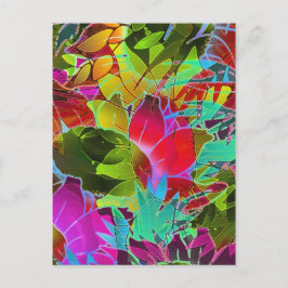 Artesanía de resumen floral de postales